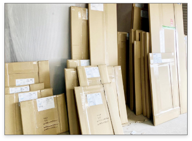 中空ポリカの梱包